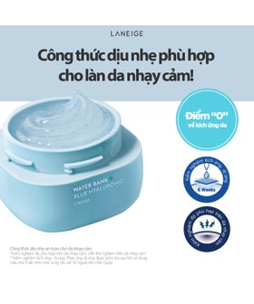 Kem Dưỡng Ẩm Cho Da Dầu Và Da Hỗn Hợp Laneige Water Bank Blue HA Cream Oily 50ml